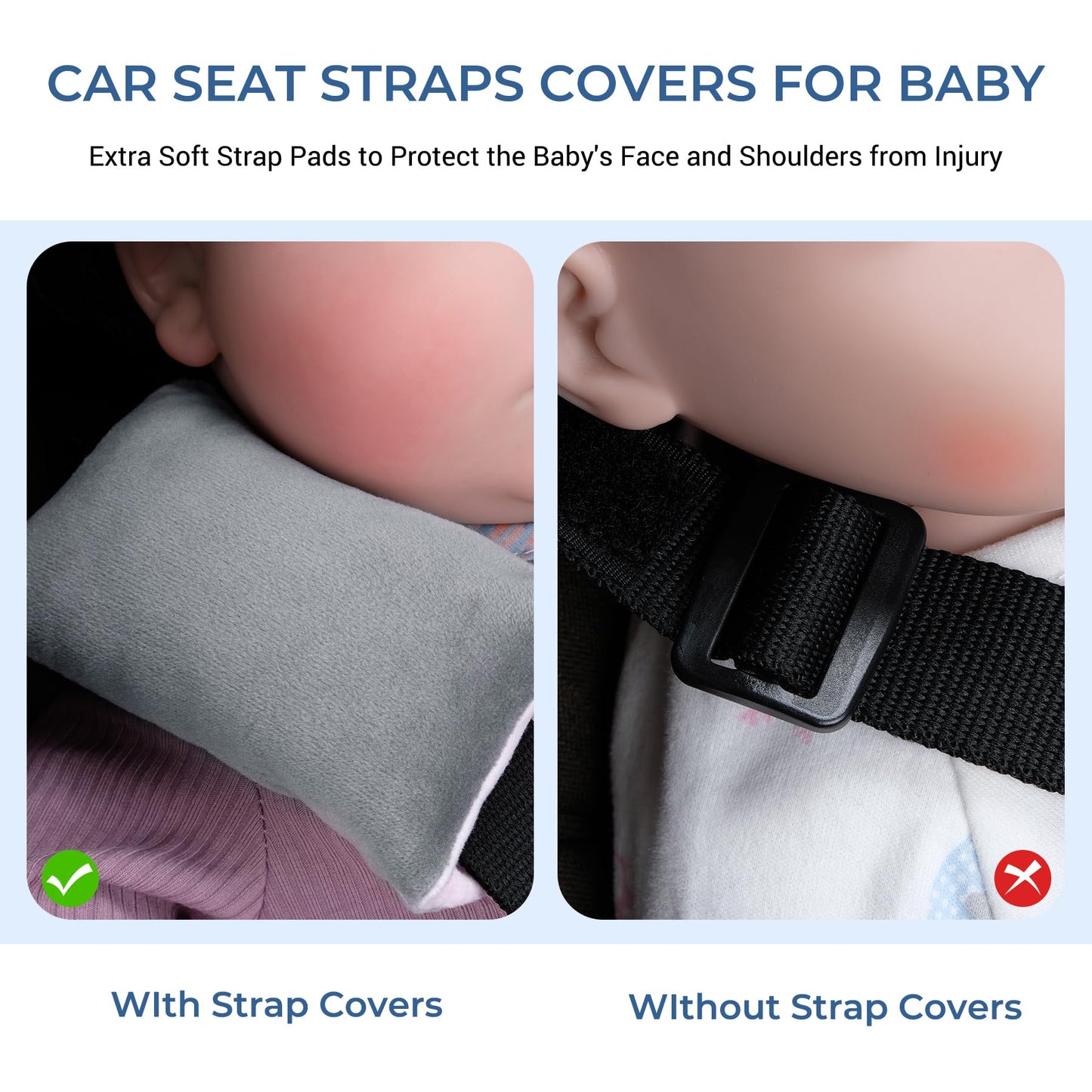 COOLBEBE Seat Belt Pillow for Kids, Extra Soft Toddler