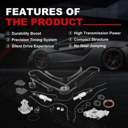 Engine Timing Chain Kit Oil Pump Water Pump Phasers