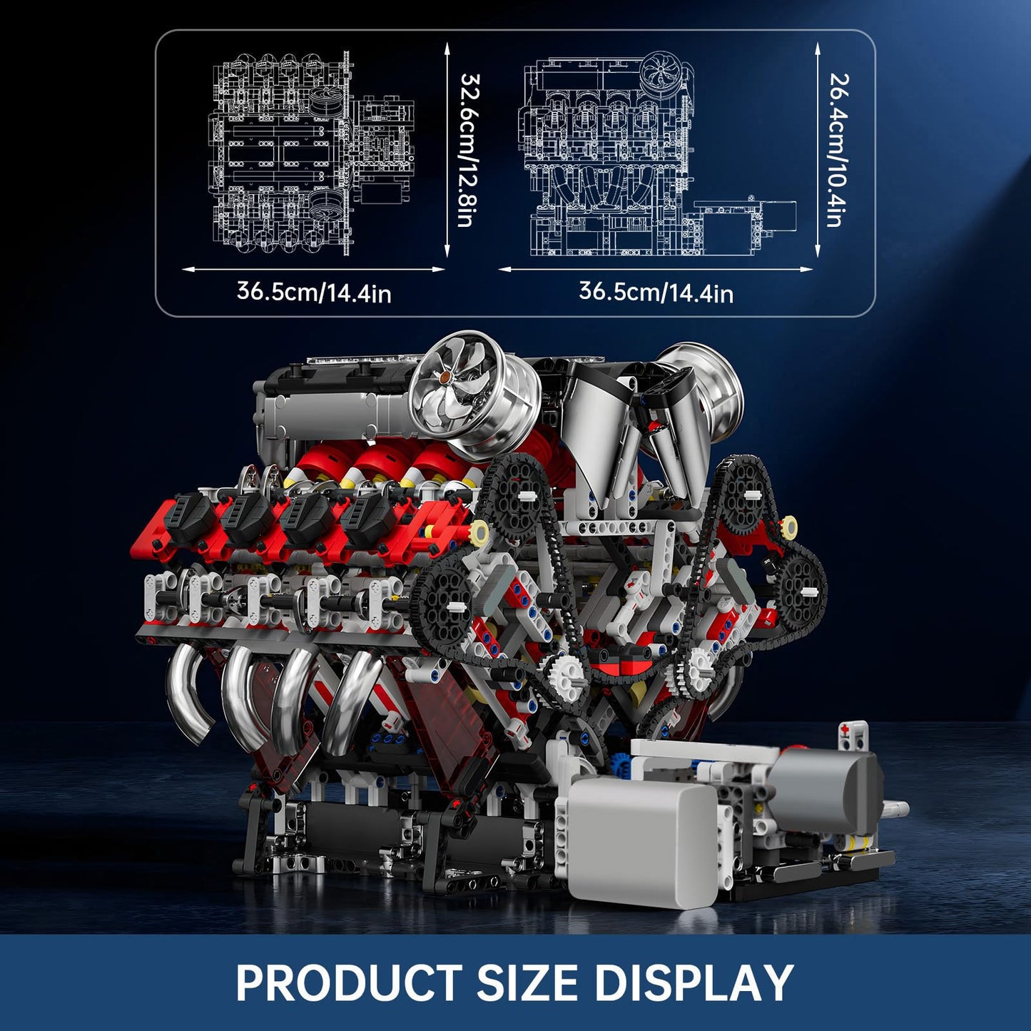 Mould King V8 Engine Model Kit – 2718PCS STEM DIY