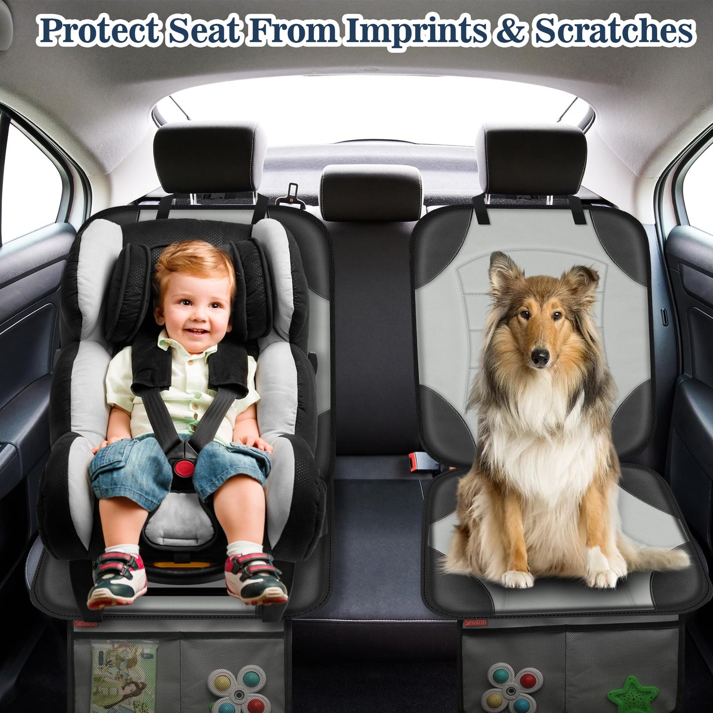 Sinvitron Car Seat Protector for Child Car Seat - Waterproof