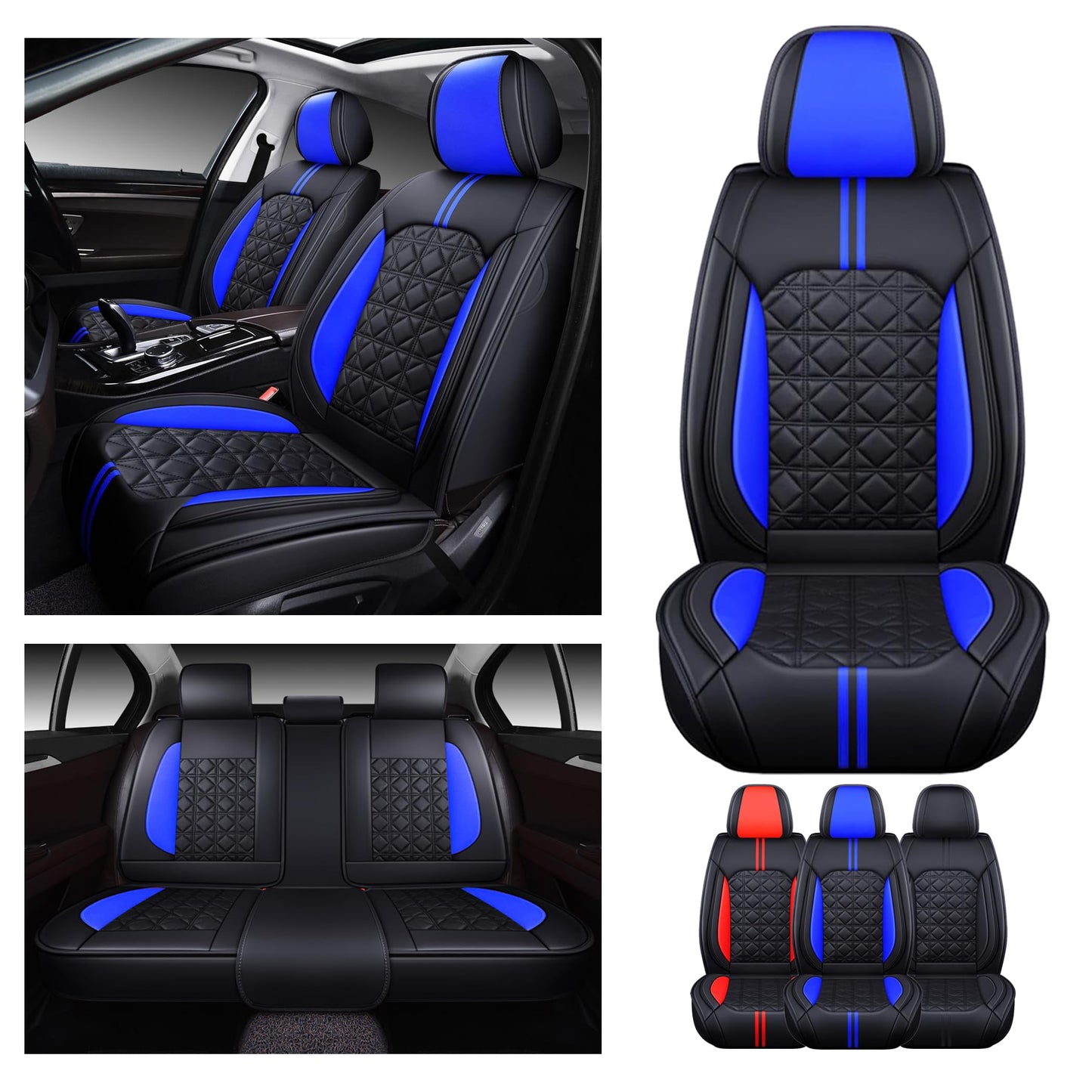 OASIS AUTO Waterproof Leather Seat Covers – Coffee
