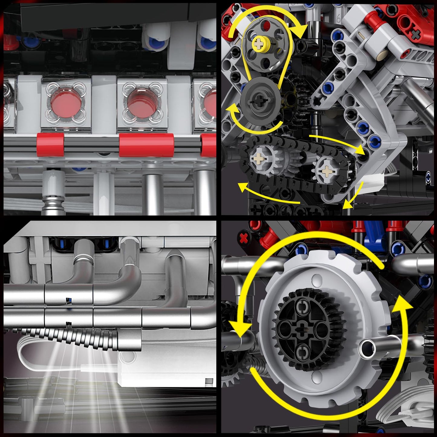 V8 Engine STEM Toy – Sound & Moving Pistons