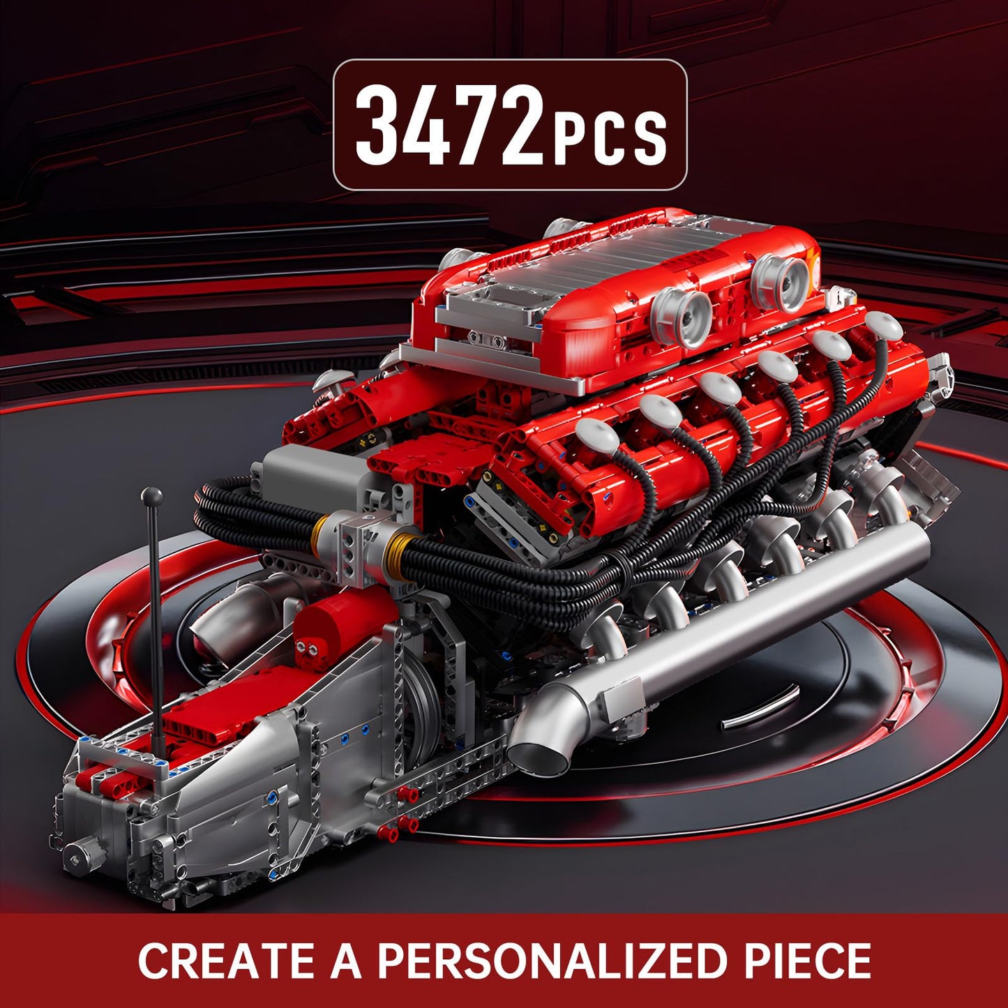 Mould King V8 Engine Model Kit – 2718PCS STEM DIY