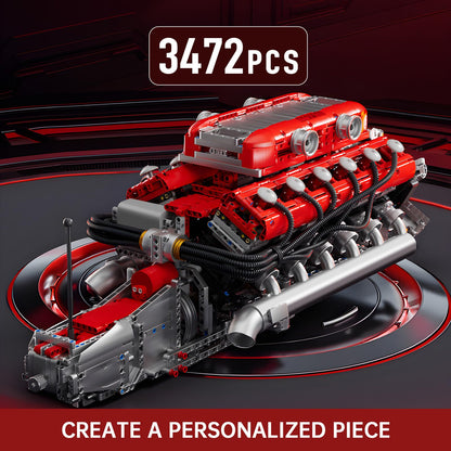 Mould King V8 Engine Model Kit – 2718PCS STEM DIY