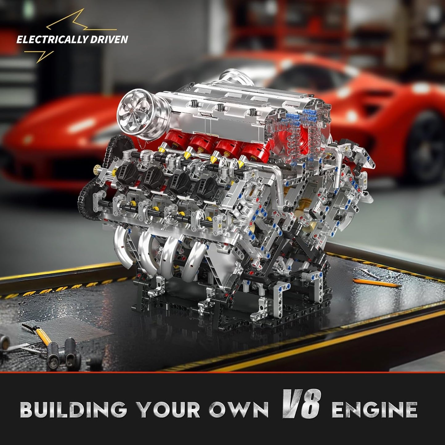Mould King V8 Engine Model Kit – 2718PCS