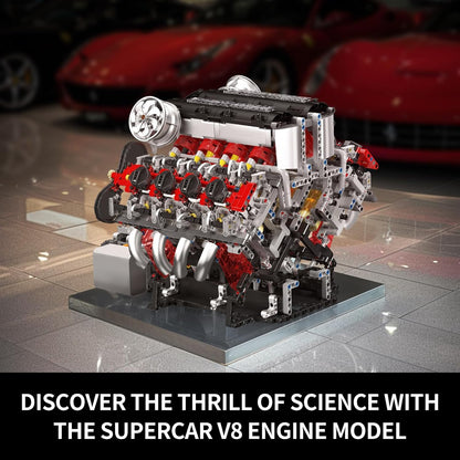 Mould King 10130 V8 Engine Model Kit That Works