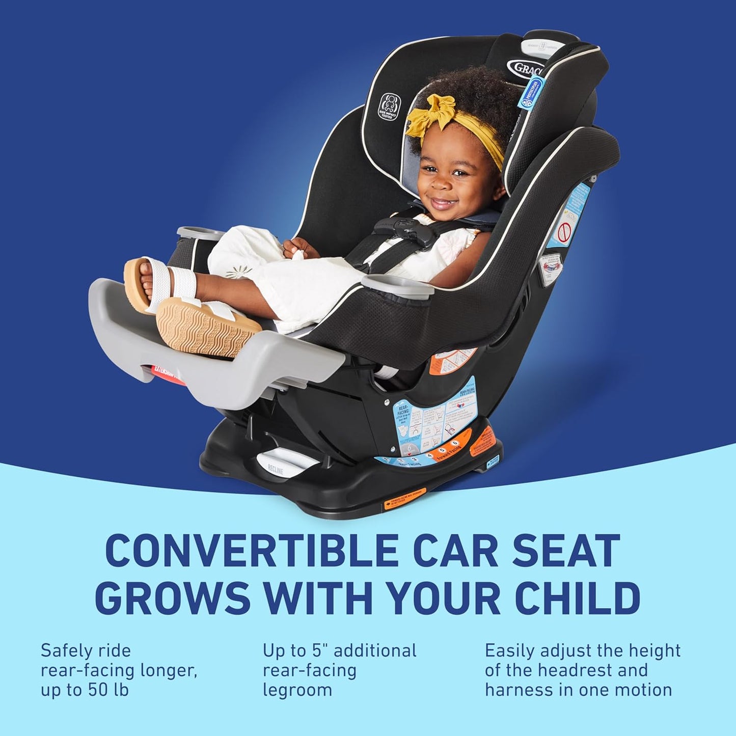 Graco Extend2Fit Convertible Baby Car Seat