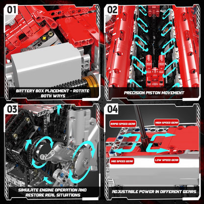 Mould King V12 Engine Kit – 3472+PCS