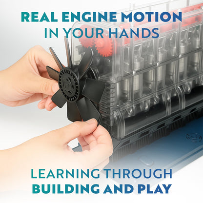 Playz V8 Combustion Engine Model Kit That Runs