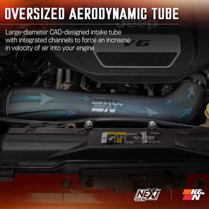 K&N Cold Air Intake – Jeep Wrangler JK 2012–2018