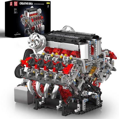 Mould King 10130 V8 Engine Model Kit That Works