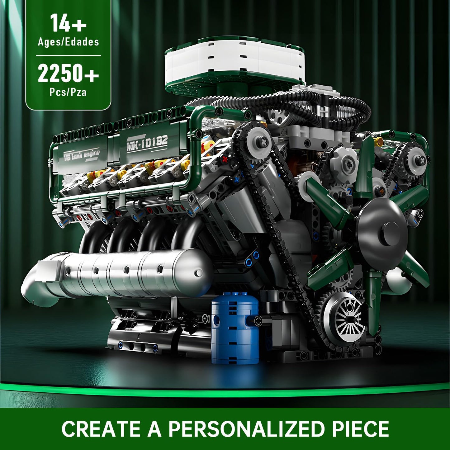 Mould King V8 Engine Model Kit – 2718PCS STEM DIY