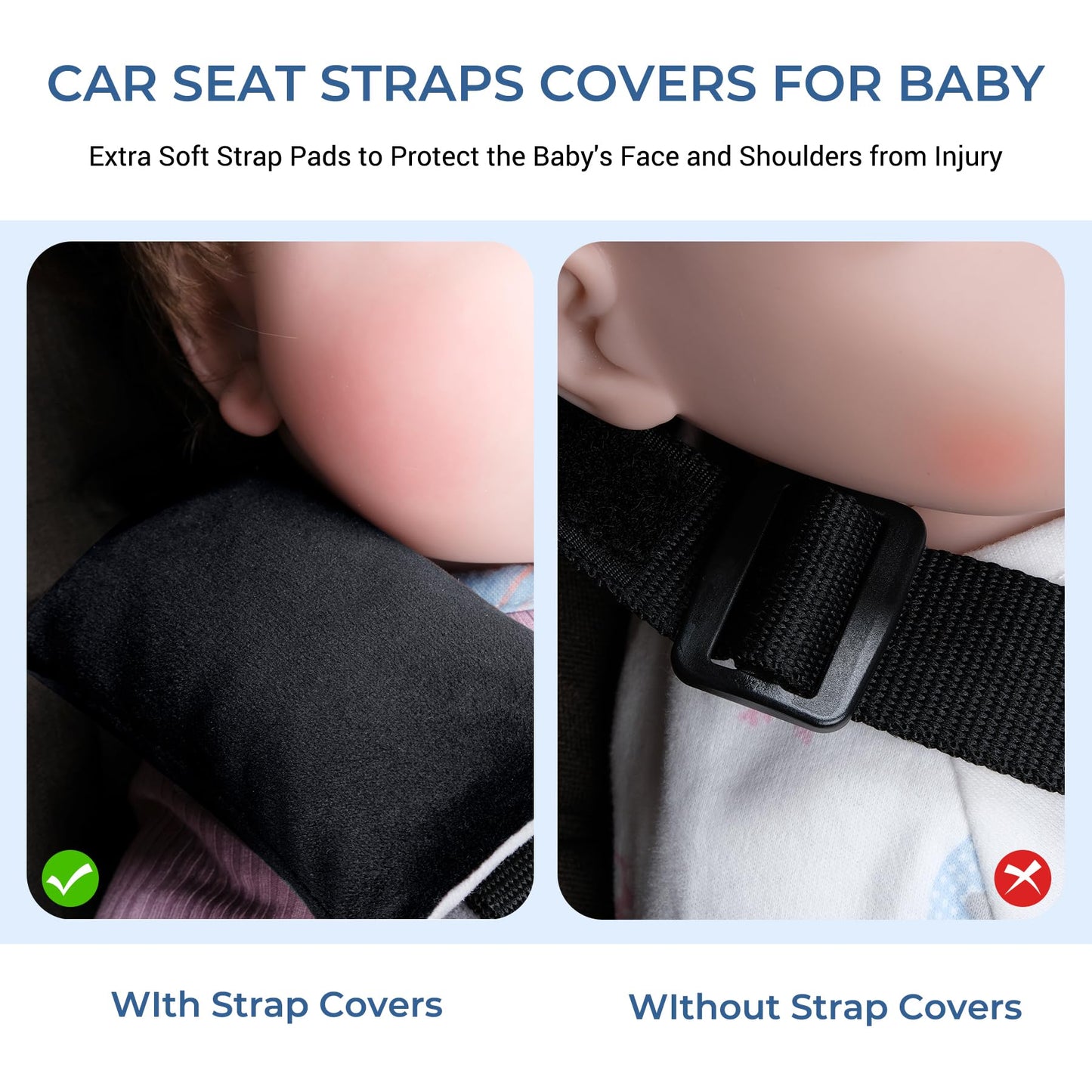 COOLBEBE Seat Belt Pillow for Kids, Extra Soft Toddler