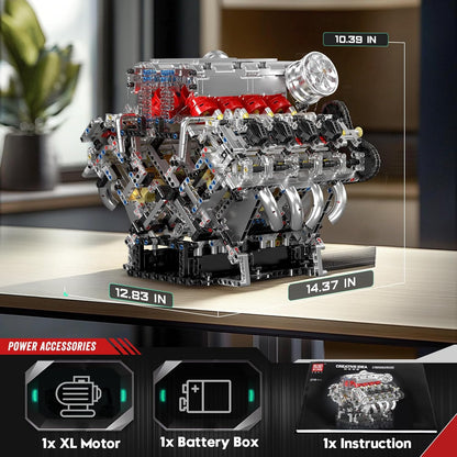 Mould King V8 Engine Model Kit – 2718PCS