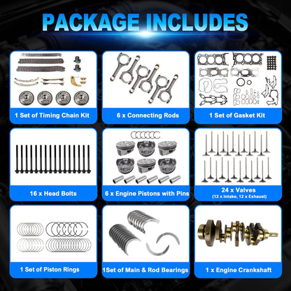 Engine Rebuild Overhaul Kit for 2011-2019 Kia Sorento
