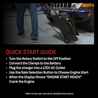 Schumacher Electric Wheeled Battery Charger and Engine Starter