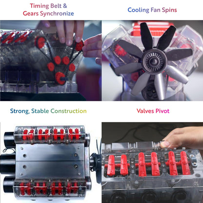 Playz V8 Combustion Engine Model Kit That Runs