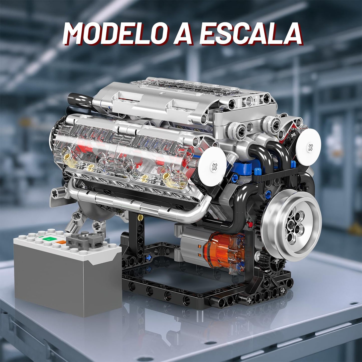 Mini V8 Engine DIY Kit – 487PCS