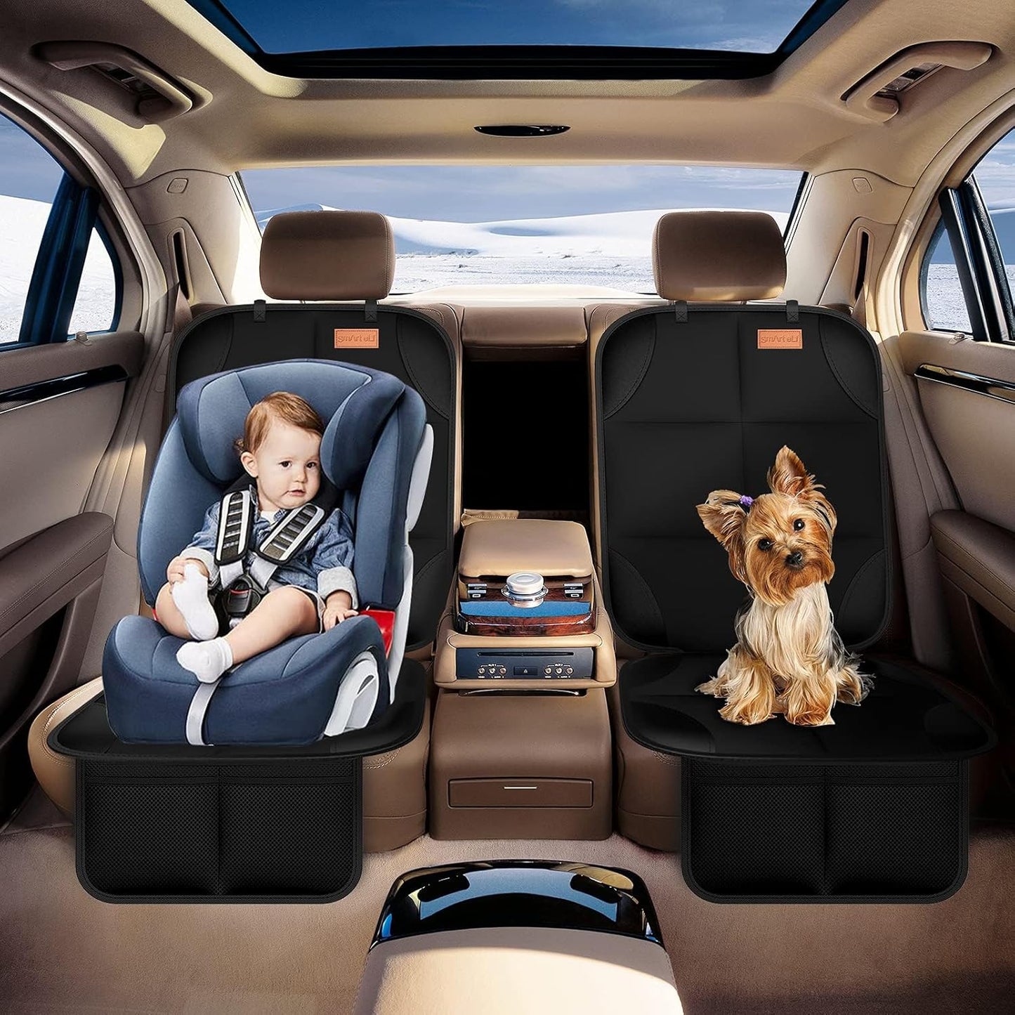 SMART ELF Car Seat Protectors – 16-Pack