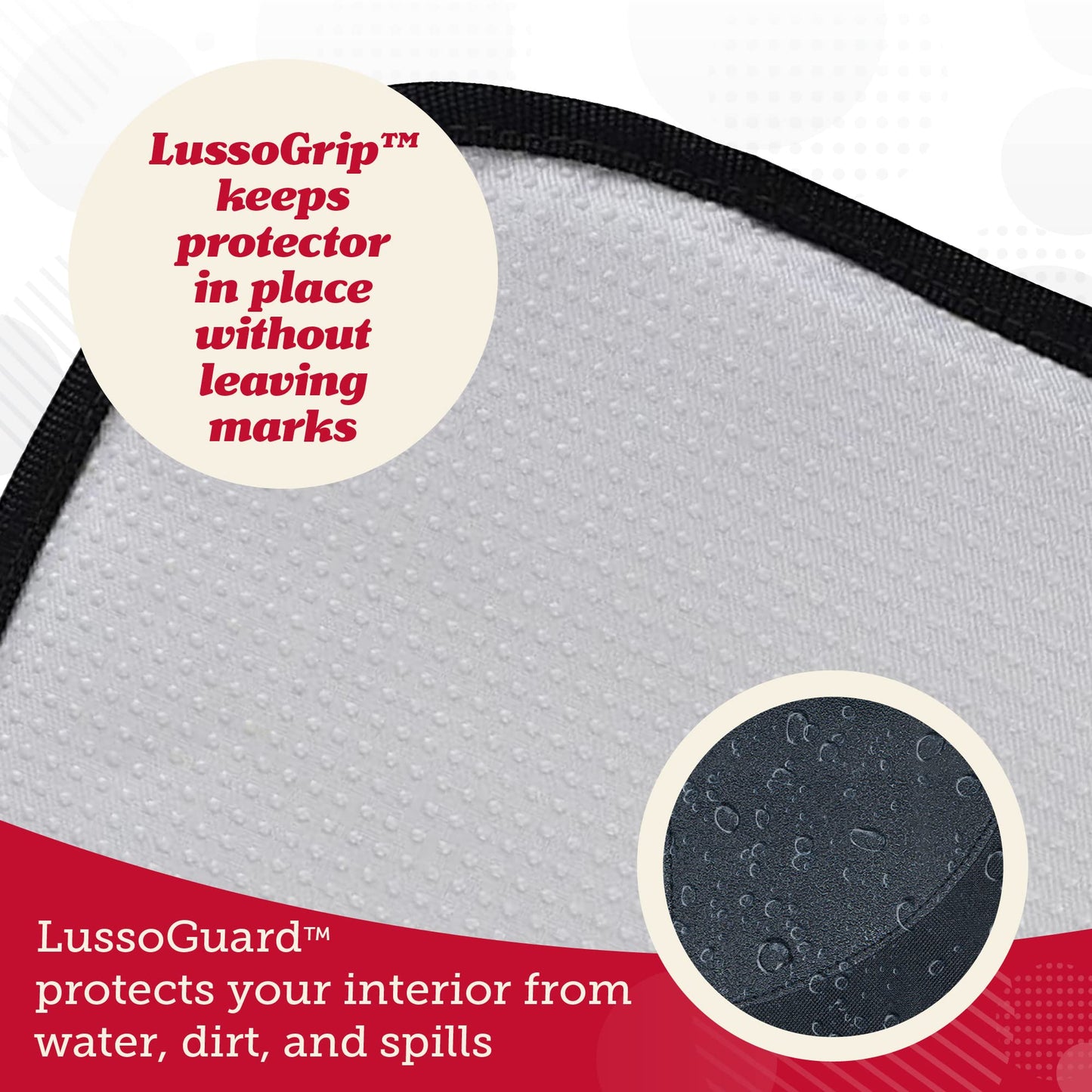Lusso Gear Car Seat Protector for Baby Car Seat - Thick Padding