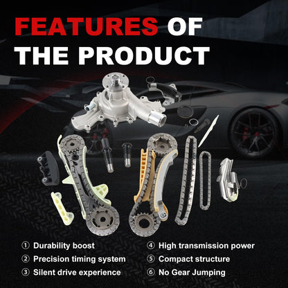 Engine Timing Chain Kit Oil Pump Water Pump Phasers