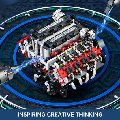 Mould King V8 Engine Model Kit – 2718PCS STEM DIY