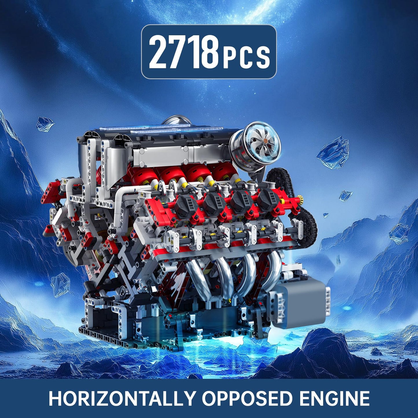 Mould King V8 Engine Model Kit – 2718PCS STEM DIY