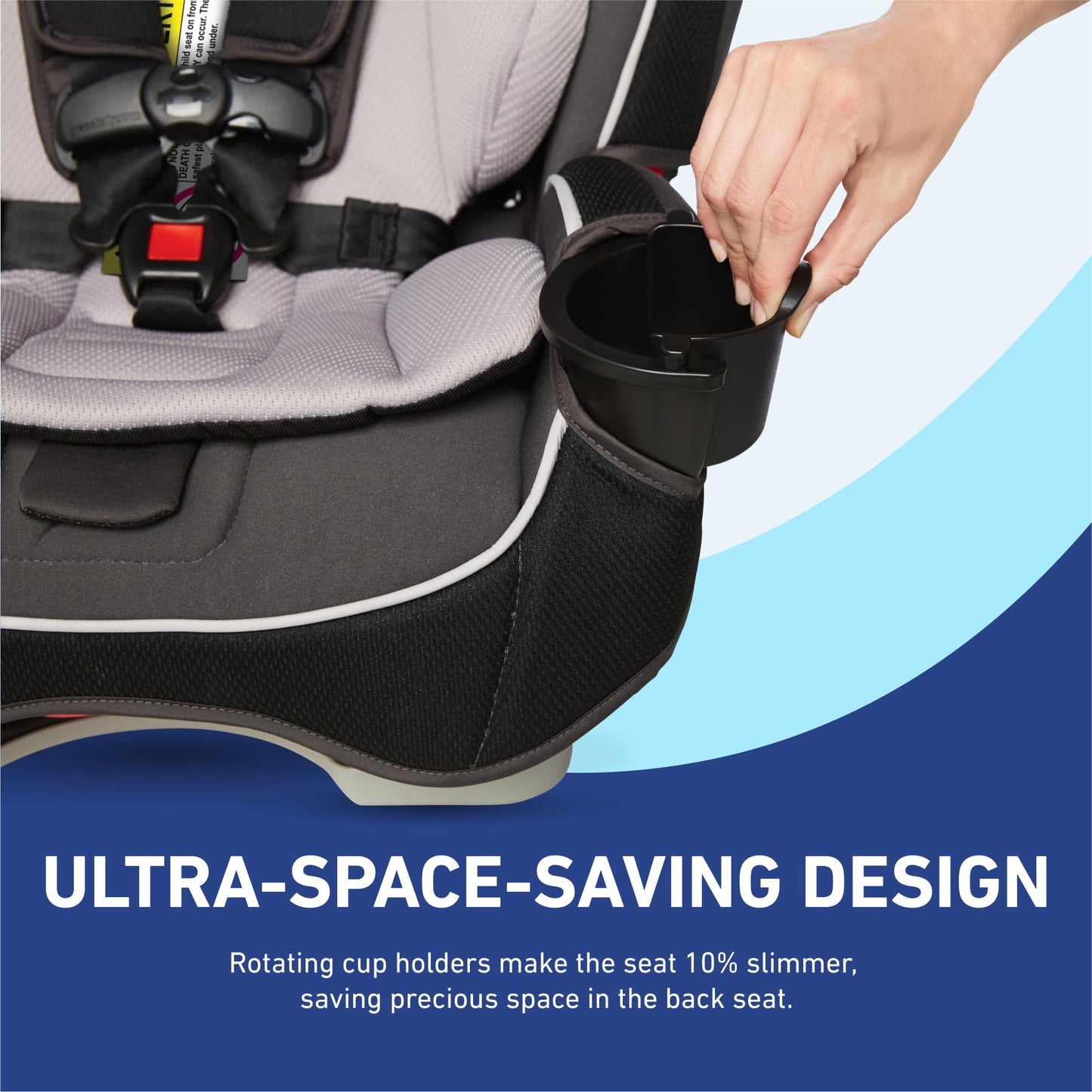 Graco SlimFit  Convertible Car Seat,Ultra-Space-Saving Design