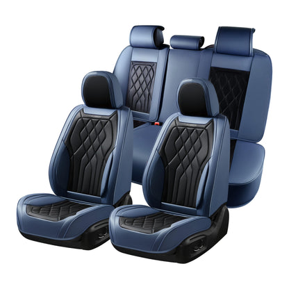 FLORICH 5-Piece Leather Seat Covers – Brown/Beige