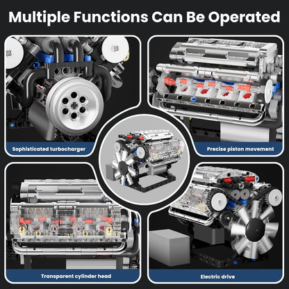 Mould King V8 Engine Model Kit – 2718PCS STEM DIY