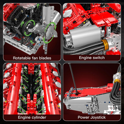 Mould King V8 Engine Model Kit – 2718PCS STEM DIY