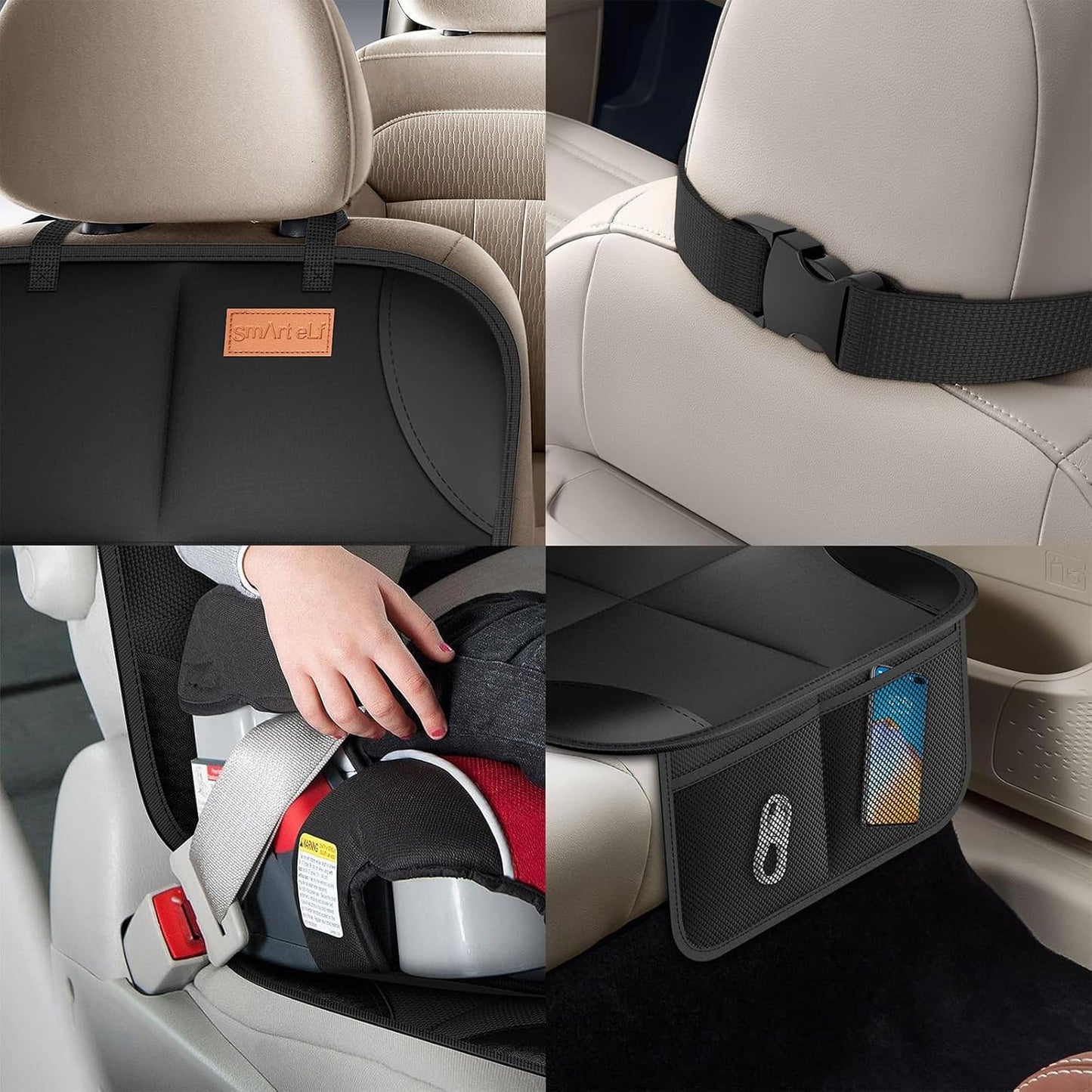 SMART ELF Car Seat Protectors – 16-Pack