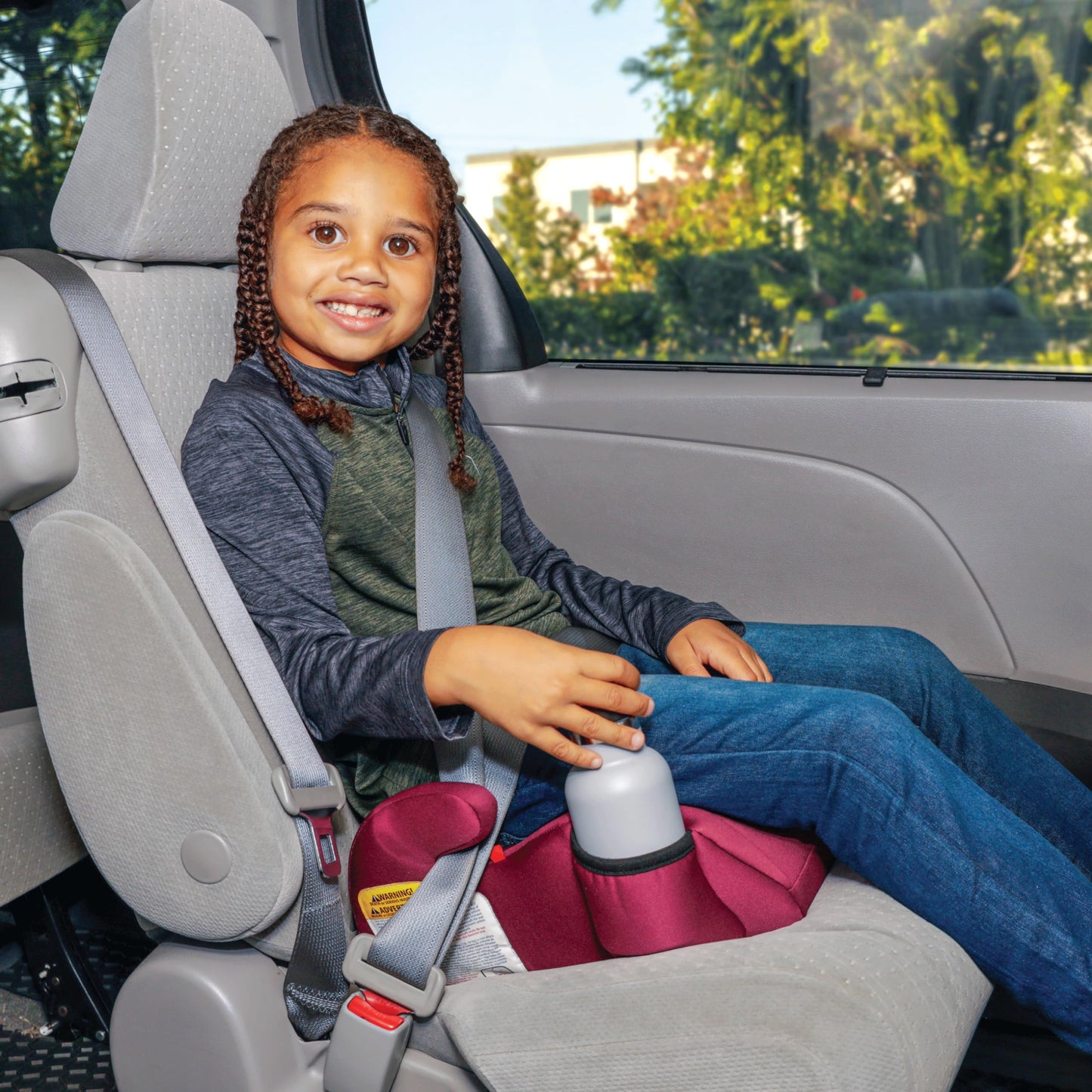 Diono Solana, No Latch, Single Backless Booster Car Seat