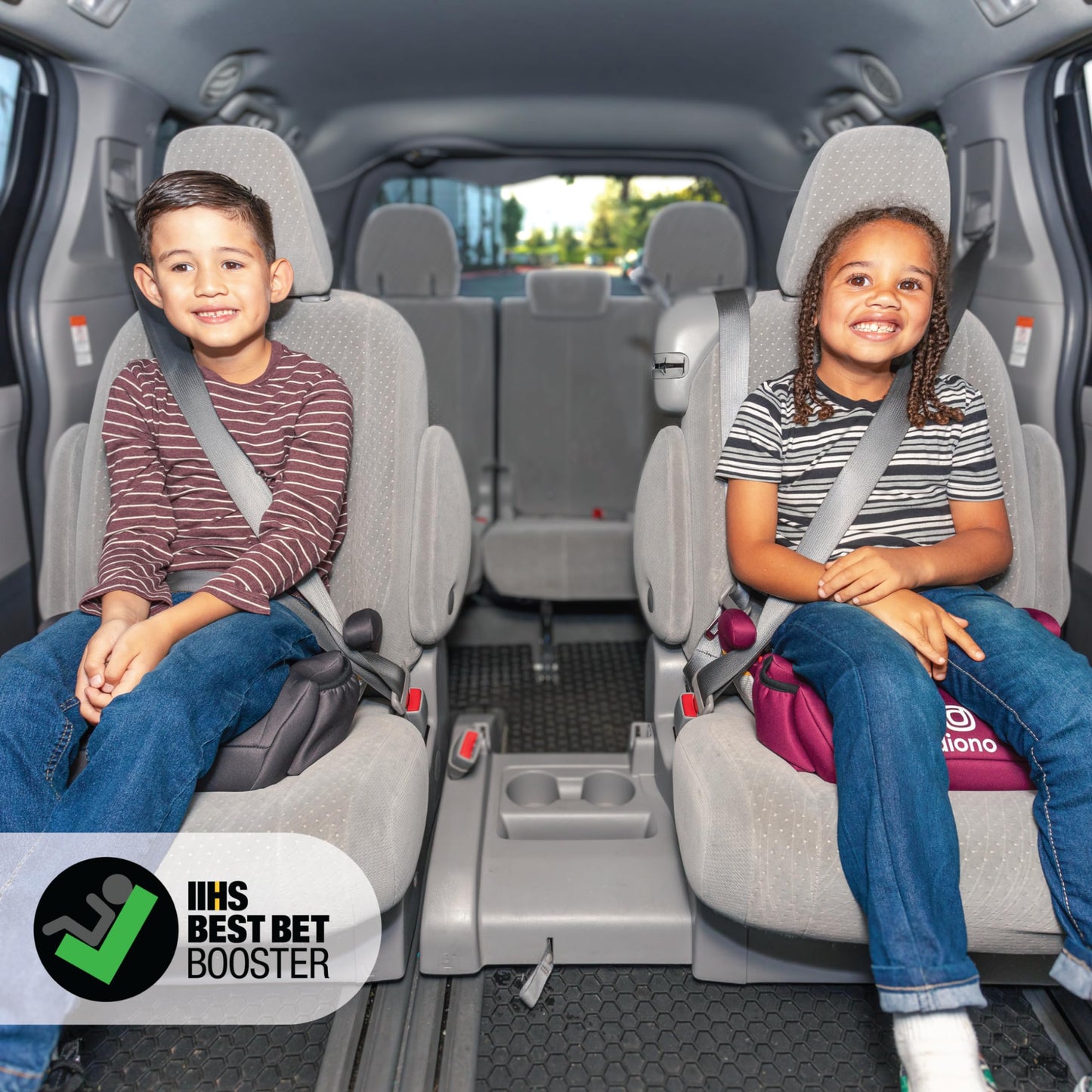 Diono Solana, No Latch, Single Backless Booster Car Seat