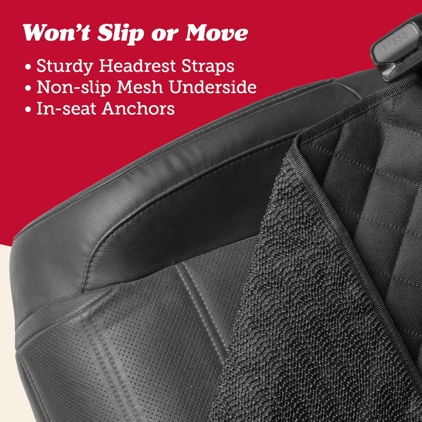 Lusso Gear Car Seat Protector for Baby Car Seat - Thick Padding