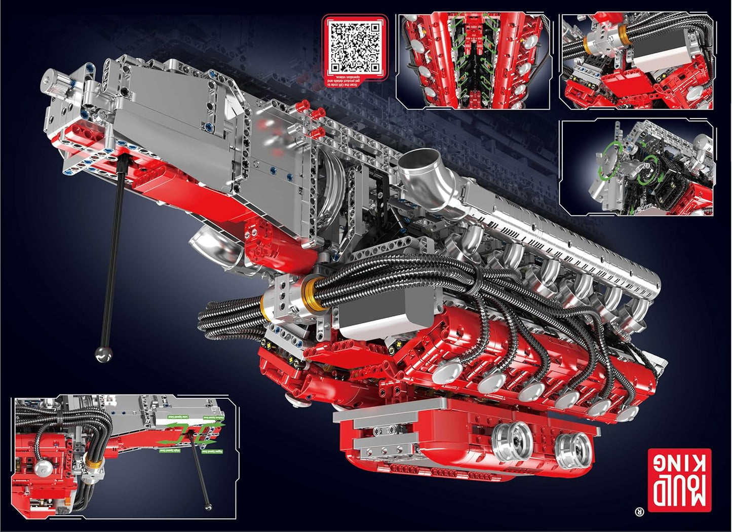 Mould King V12 Engine Kit – 3472+PCS