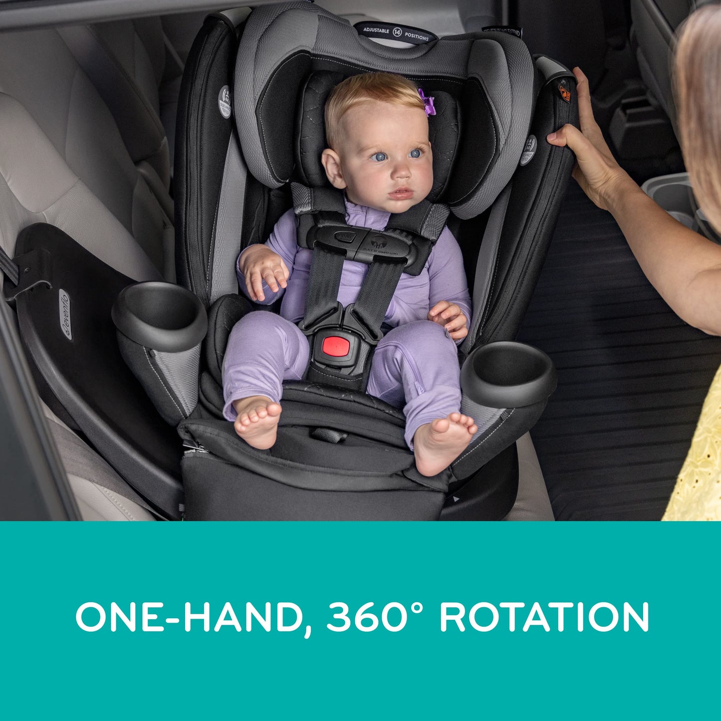 Evenflo Revolve360 Extend Convertible Car Seat with 360 Degree Rotation